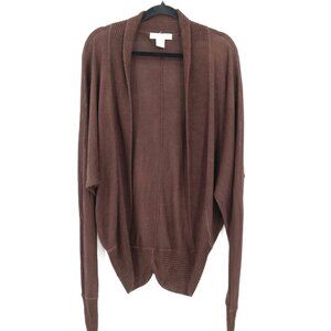 DVF Silk Assets Cardigan Womens XS Brown‎ Luxurious Layering Classic Elegant